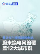 蔚来高速换电网络覆盖7纵9横12大城市群，累计871座高速换电站