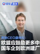 奔驰CEO康林松：欧盟应鼓励更多中国车企到欧洲建厂